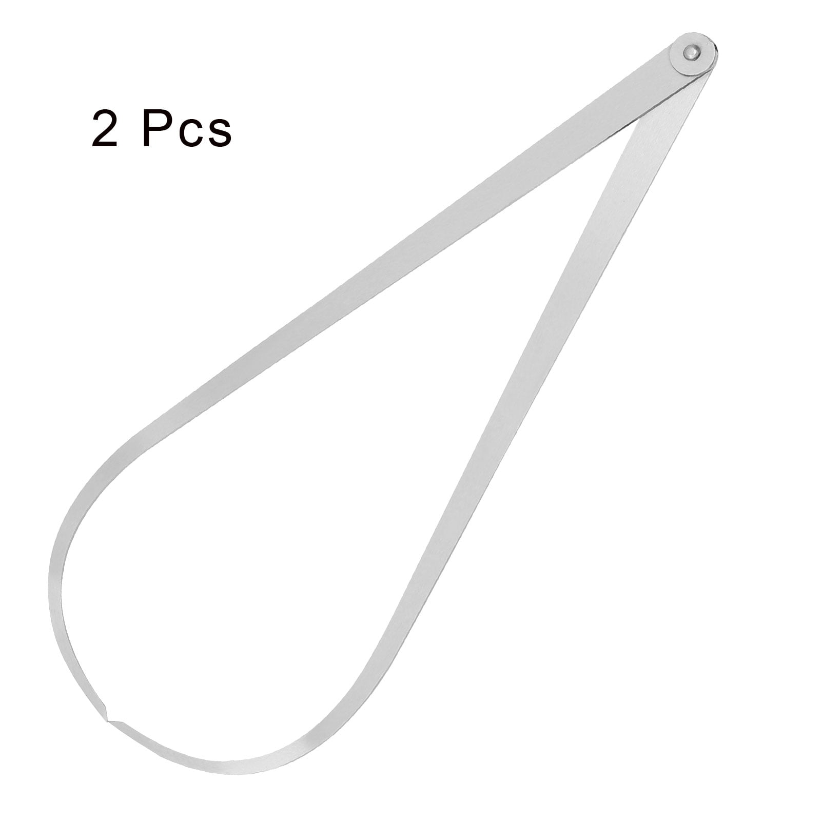 Uxcell 2pcs Outside Caliper 400mm 16 Inch 410 Stainless Steel Firm Friction Joint for Internal Measurements