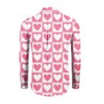 thumbnail image 3 of Fgvctg Mens Button Down Shirt Valentine's Day Long Sleeve Cotton Shirts Fashion Collared Blouses Date Day Love Heart Print Oversized Business Casual Outfits Hot Pink L, 3 of 4