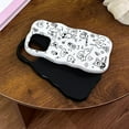 thumbnail image 5 of Cute Graffiti Cartoon Dog Wavy Frame Hard Phone Case Compatible with iPhone Case (White,iPhone 12 Pro Max), 5 of 6