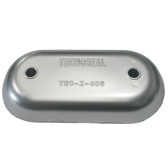 8" Silver Contemporary Tecnoseal Hull Plate Anode