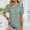 Green, variant on Aobny Eyelet Womens Plus Size Blouses Polo Tops Short Sleeve Green Pullover Collared Christmas Shirts for Women,L