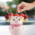 Jungdeepe Household Automatic Pressing Toothpick Bottle Cute Cartoon