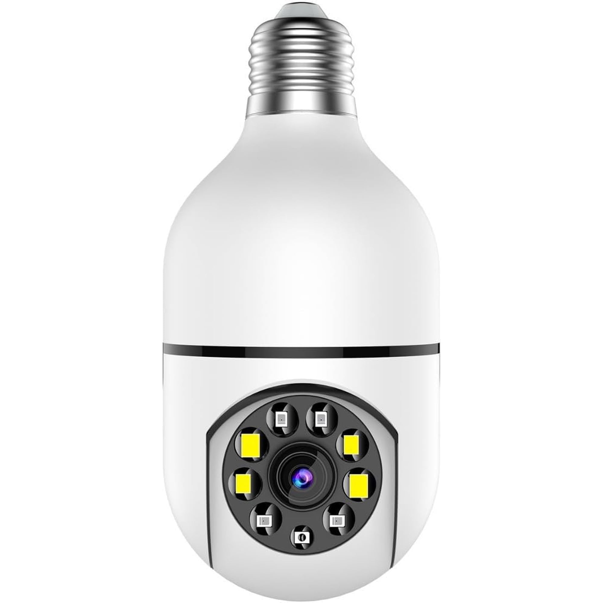 360 ° E27 Light Bulb Security Camera, 1080P Full Color Night Vision, 2.4G/5G WiFi, PTZ Indoor Outdoor Surveillance, Two-Way Audio, Motion Detection, Wireless Home Security Camera