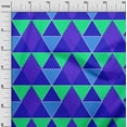 thumbnail image 3 of oneOone Cotton Poplin Twill Blue Fabric Geometric Sewing Craft Projects Fabric Prints By Yard 56 Inch Wide, 3 of 4