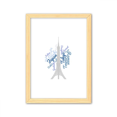 thumbnail image 1 of Japan Tokyo Tower landmark * wordcloud Cuadro de madera decorativa marco de casa A4, 1 of 3