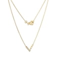 thumbnail image 3 of Gargantilla V Diamantes Oro Sólido 14k, 3 of 5