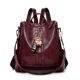 thumbnail image 3 of Mochila vintage de cuero suave para mujer, mochilas escolares de moda para adolescentes y niñas, mochilas escolares de alta calidad, mochilas de viaje para mujer, 3 of 5