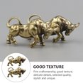 thumbnail image 3 of 2 piezas colgante de año nuevo decorativo retro taurino colgante llavero decoración dorado, 3 of 6