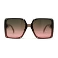 thumbnail image 2 of SA106 Classy 90s Designer Butterfly Metal Stud Plastic Chic Sunglasses Pink Brown Pink, 2 of 4