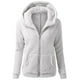 thumbnail image 4 of ICHUANYI Clearance Women Hooded Sweater Coat Winter Warm Wool Zipper Coat Long Sleeve Outwear(Gray, L) ICHUANYI WER2023080903485, 4 of 8