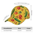 thumbnail image 2 of KLL Colorful Vegetables Pattern Baseball Caps for Outdoor Sports,Golf Dad Hat Fashion Casual Outdoor Caps Adjustable Fit Men Women, 2 of 6