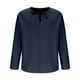 thumbnail image 5 of Blusas y camisas de manga larga con cuello en V para hombre, blusa informal de moda lisa con tirantes sueltos, blusa de manga larga con cuello en V, blusa de poliéster para hombre, 5 of 8