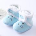 thumbnail image 5 of Lovebay Baby Boys Girls Cartoon Bear Toddler Booties Infant Prewalker Cotton Shoes Newborn Plus Velvet Warm Boots, 5 of 6