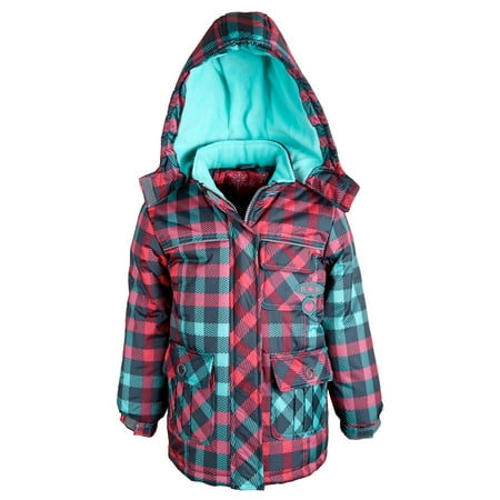 Rugged Bear Little Girls Water Resistant Down Alternative Expedition Parka