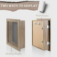 thumbnail image 4 of Golden State Art 8" x 10.5" inch Shadow Box Frame Display Case, Light Brown, Set of 2, 4 of 9
