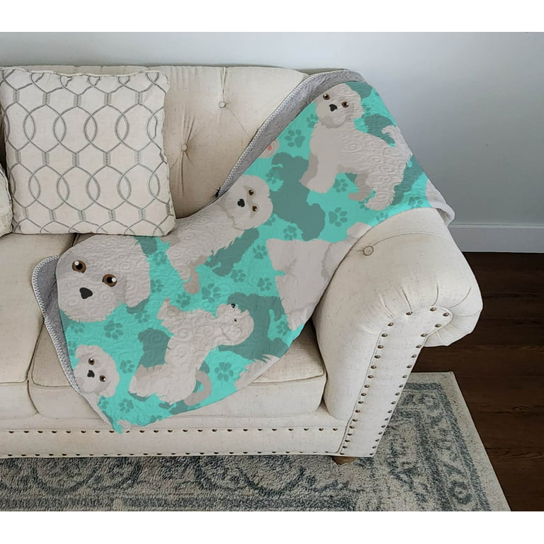 Maltese Quilted Blanket 50x60 50 in x 60 in
