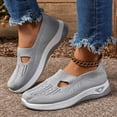 thumbnail image 2 of Dakaela Women's Woven Orthopedic Shoes 2025 Arch Support Wide Width Soft Slip on Walking Sneakers, 2 of 8