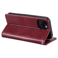 thumbnail image 2 of SaniMore for iPhone 13 PU Leather Case, Wallet Design with Card Slots Cash Pocket [Wrist Strap] Flip kickstand Full Body Protection Magnetic Closure Business TPU Shell for iPhone 13, Winered, 2 of 11