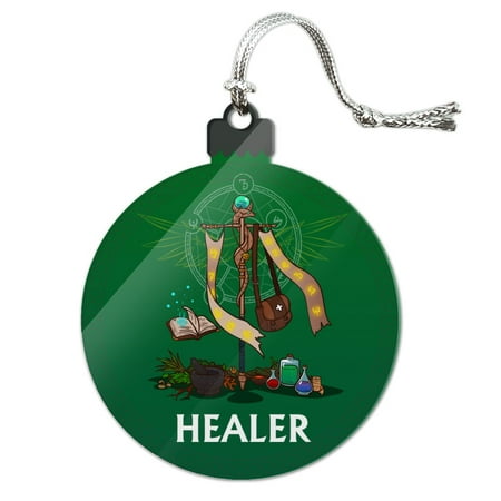 Healer Cleric RPG  MMORPG Class Role Playing Game Acrylic Christmas Tree Holiday