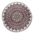 thumbnail image 2 of DII Outdoor Rugs Collection Reversible Woven, 5' Round, Blackberry Sunflower, 2 of 3