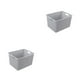 thumbnail image 1 of Caja de plástico duradera Yuarrent Organizador de almacenamiento apilable gris METRO 2Conjunto, 1 of 6
