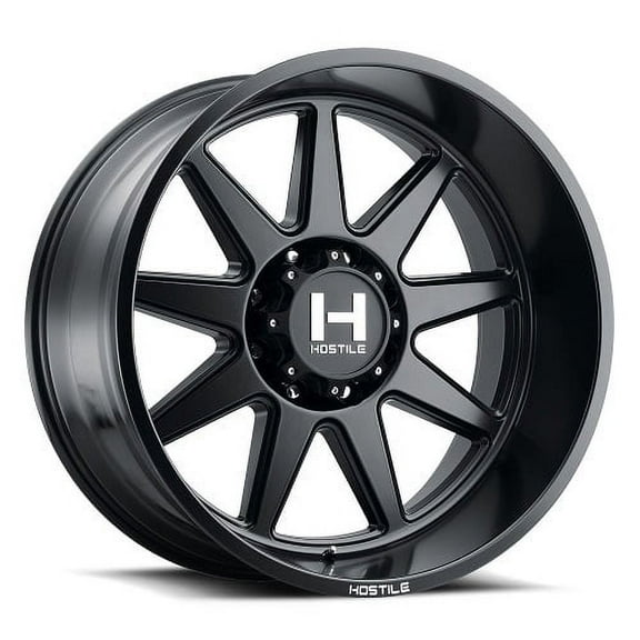 20x12 Hostile 121 Omega Asphalt (Satin Black) Wheel 8x180 (-44mm)