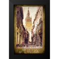 thumbnail image 2 of Vintage Apple Collection 13x18 Black Modern Framed Museum Art Print Titled - Sevilla Street Scene, 2 of 5
