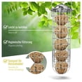 thumbnail image 2 of Wildtier Herz | Soporte para Bolas de Grasa 12 - Metal Inoxidable Comedero para Pájaros - Comedero Ecológico (31 Cm, Acero Inox.), 2 of 7