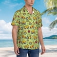 thumbnail image 6 of Uemuo Cute Tractor Printed Regular Fit Short Sleeve Casual Hawaiian Shirt for Men,Aloha shirt,Tropical shirt,Floral print shirt,Vacation Beach shirt-Large, 6 of 9