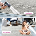 thumbnail image 3 of SAFAVIEH Courtyard Altan Geometric Indoor/Outdoor Area Rug, 5'3" x 7'7", Black/Grey, 3 of 14