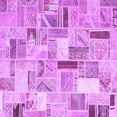 thumbnail image 1 of Ahgly Company Indoor Square Patchwork Purple Transitional Area Rugs, 3' Square, 1 of 4