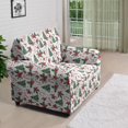 thumbnail image 3 of XYZCANDO Christmas Flower Stretch Armchair Slipcover Universal Sofa Covers for Living Room Dogs Pet Furniture Protection Polyester Armchair Slipcovers with Anti Slip Foam Sticks, 3 of 6