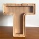 thumbnail image 1 of Hucha de madera con 26 letras en inglés, adornos de madera, hucha de acrílico transparente, 1 of 6