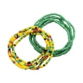 thumbnail image 4 of 2 uds cadenas de para la cintura cadena bohemia en capas para el vientre para Rave Holiday Girls Beach Colorido+Verde jinwen Cadena de la cintura, 4 of 8