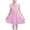 Pink-09, variant on Ugoldhm Girls' Chiffon Tunic Dresses Button-Down Short Sleeve Solid Color Party-Ready Casual A-line Dress Sizes 8-16