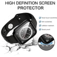 thumbnail image 2 of XIHAMA 2 Pack Hard PC Case Compatible with Apple Watch Series 3/2/1/10/9/8/7 42/38/40/41/44/45/49mm, Case with Tempered Glass Screen Protector Overall Bubble-Free Cover for iWatch Accessories, 2 of 7