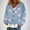Light Blue, variant on BLTIBY Womens Flannel Cardigan Jacket Printed Button Down V Neck Fall Sweaters Open Front Warm Casual Sweater Coat Orange S