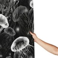 thumbnail image 5 of Jellyfish Shower Curtain Black and White Ocean Bathroom Decor Shower Curtains Fabric Polyester Waterproof with Plastic Hook 72" X 72", 5 of 6