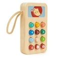 thumbnail image 2 of Mentari Toys - Mobile Phone - Wooden 12 Squishy Buttons and Secure Travel Strap - Number Recognition and Fine Motor Skills Development - Age 2+, 2 of 7