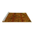 thumbnail image 2 of Ahgly Company Machine Washable Indoor Rectangle Patchwork Yellow Transitional Area Rugs, 5' x 7', 2 of 4