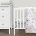 thumbnail image 6 of Sweet Jojo Designs Watercolor Floral Purple Pink and Grey 3 Piece Mini Crib Bedding Set, 6 of 6