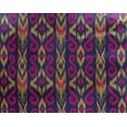 thumbnail image 4 of oneOone Tissu Georgette Viscose Rayé & Tourbillon Tissu Imprimé Ikat 1 Yard 42 Pouces de Large, 4 of 4