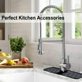 thumbnail image 3 of Mistaha Kitchen Sink Splash Guard Silicone Faucet Handle Drip Catcher Tray Faucet Absorbent Mat Sink Protectors for Kitchen Sink, Sink Mat for Bathroom, Farmhouse and RV Kitchen Sink Accessories, 3 of 7