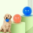 thumbnail image 7 of 3.5” Squeaky Dog Toy Balls (6 Colors) Puppy Chew Toys for Teething, BPA Free Non-Toxic, Spikey Dog Balls for Medium, Large & Small Dogs, Durable Toys for Aggressive Chewers, 7 of 7