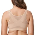 thumbnail image 2 of CHUANK Women‘s Front Closure Posture Wireless Back Support Full Coverage Bra Plus Size, 2 of 5
