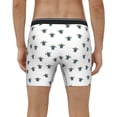 thumbnail image 4 of Picia Turtle Pattern Men's Athletic Long Leg Briefs , Performance Stretch Underwear，Moisture-Wicking, 4 of 7