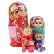 thumbnail image 2 of 7pcs Flores de Anidación de Matryoshka Decoración Zulema Muñeca de madera para anidar, 2 of 8