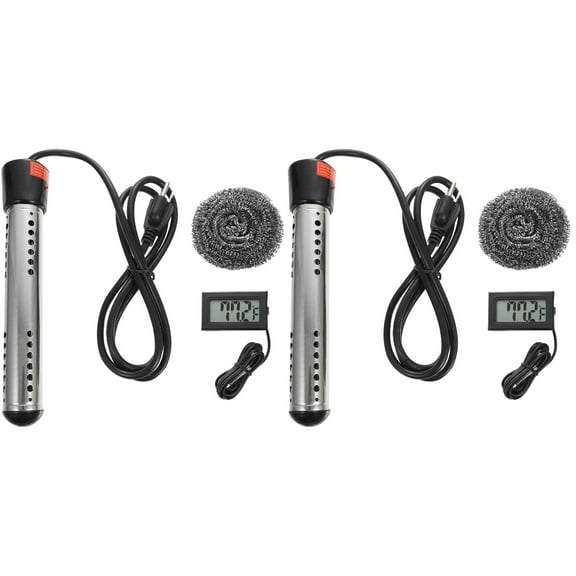ETEREAUTY Submersible Electric Pool Heater 1500W, Assorted Color, for Swimming Pools, 2Pcs