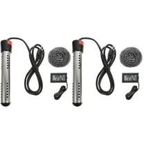 ETEREAUTY Electric Pool Heater 1500W for Above Ground Pools with LCD Thermometer 2Pcs