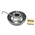 thumbnail image 3 of Tazón De Aceite Esencial Sauna De Acero Inoxidable Tazón De Aceite De Aromaterapia Con Cadenas Y Conjunto De Instalación Completa Soporte De Aceite De Aromaterapia Para Sauna Y Spa Scienceny HA021623-00, 3 of 7